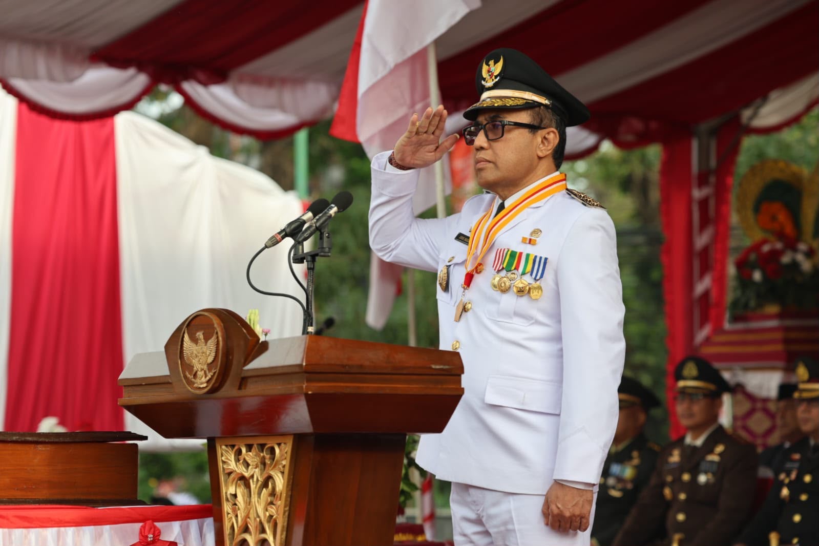 UPACARA BENDERA HUT KE-81 REPUBLIK INDONESIA DI KOTA DENPASAR