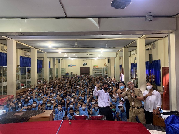 Kolaborasi Kominfos di MPLS SMPN3 Denpasar
