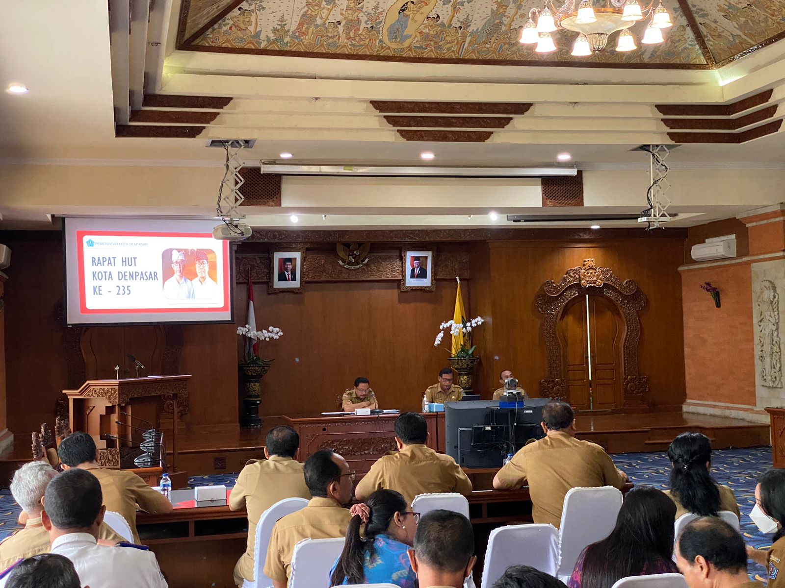 Rapat final HUT 235 Kota Denpasar 