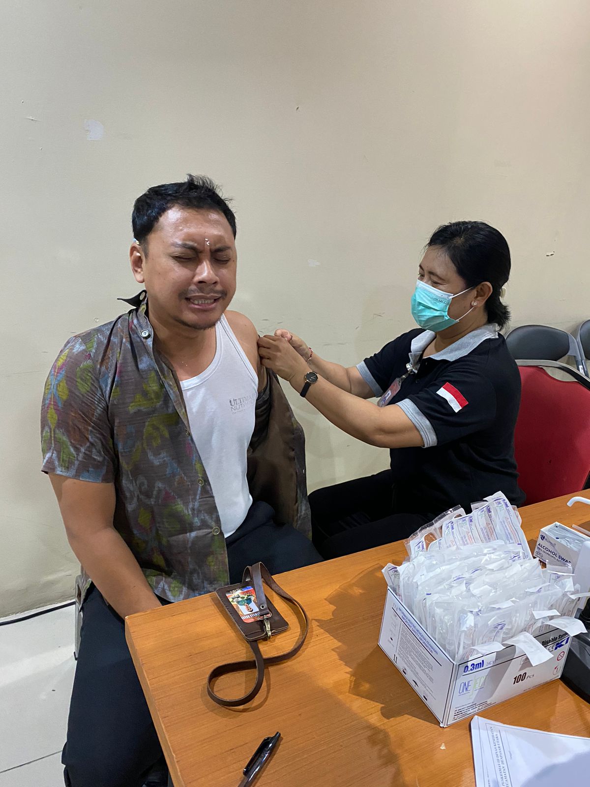 Vaksinasi bersama diskominfos kota denpasar
