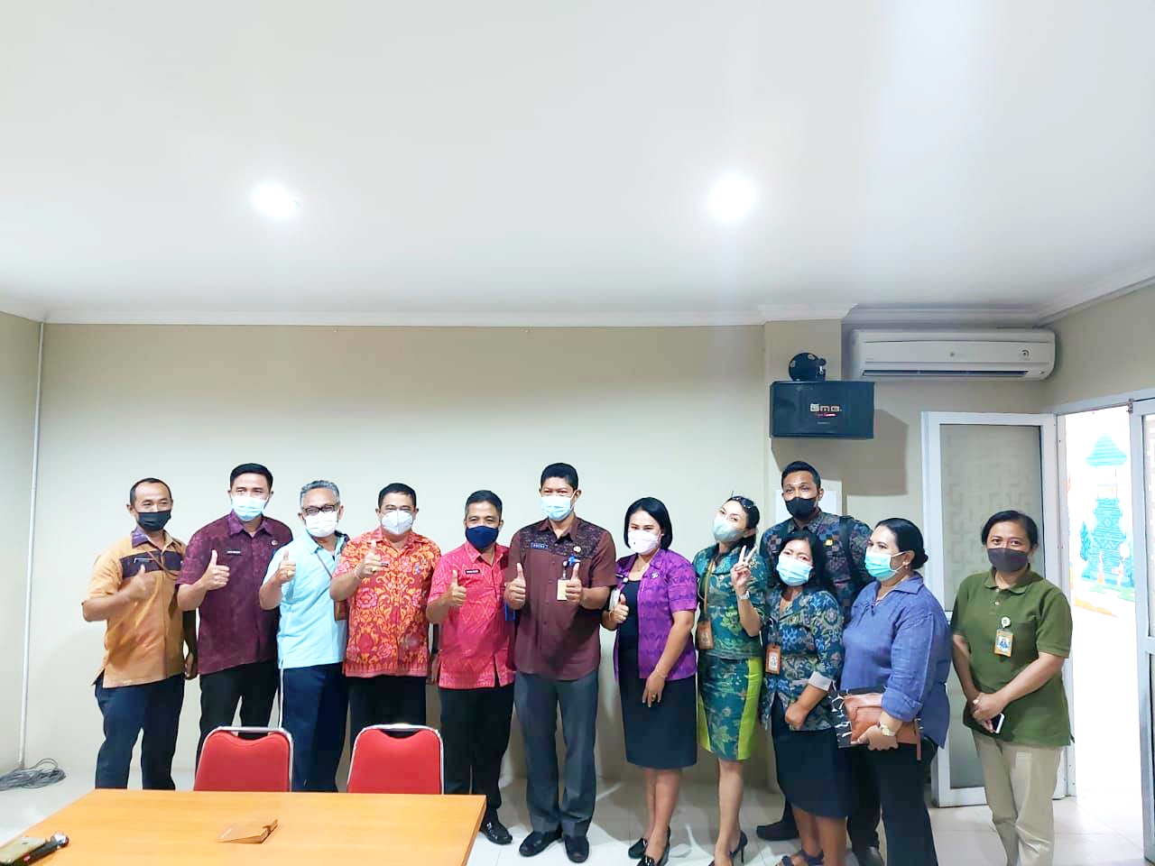 Acara pisah kenal staf Diskomfos Denpasar