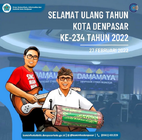 Selamat Ulang Tahun Kota Denpasar Ke-234 Tahun 2022