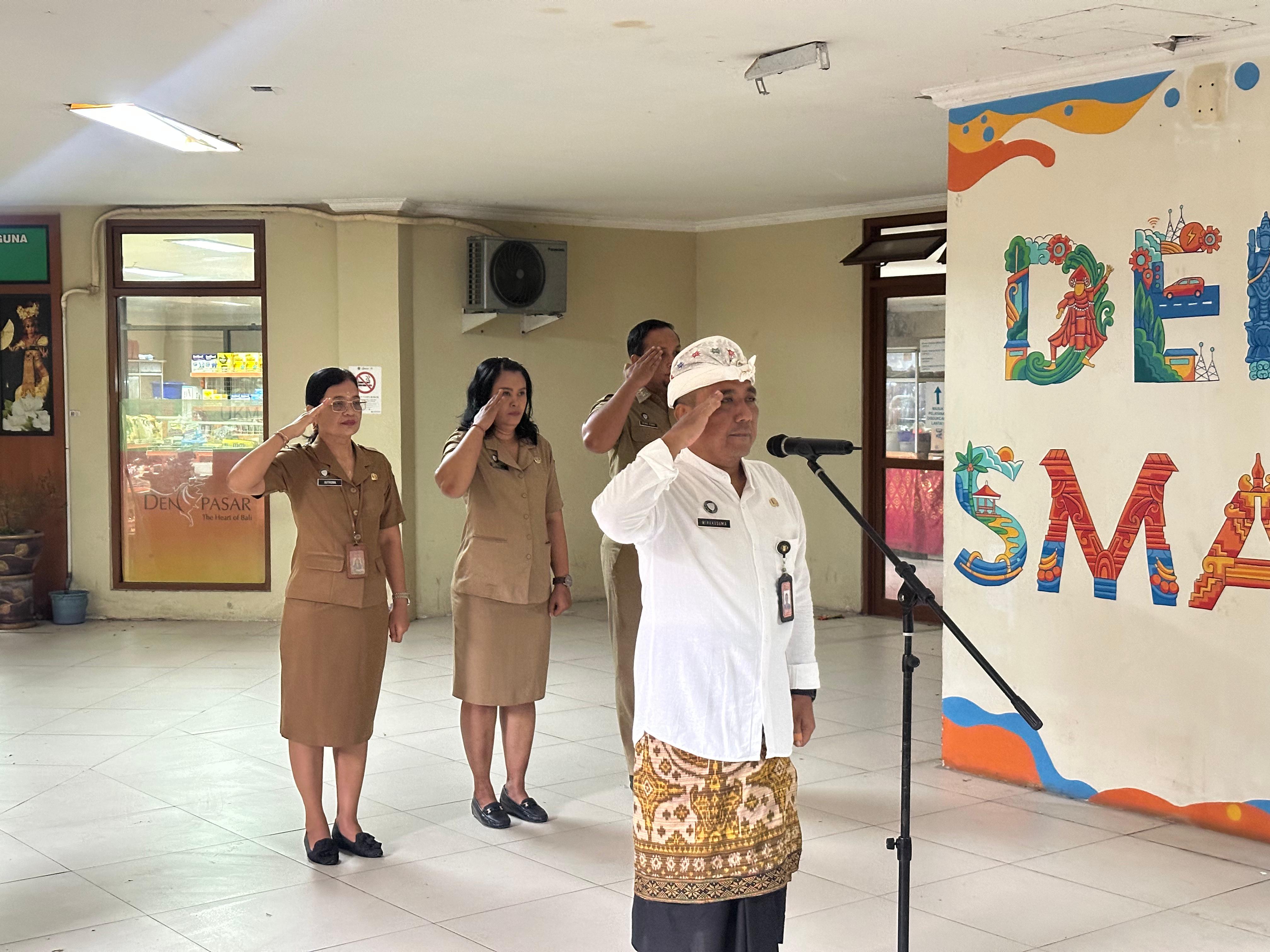 Apel Disiplin Rutin Diskominfos Kota Denpasar