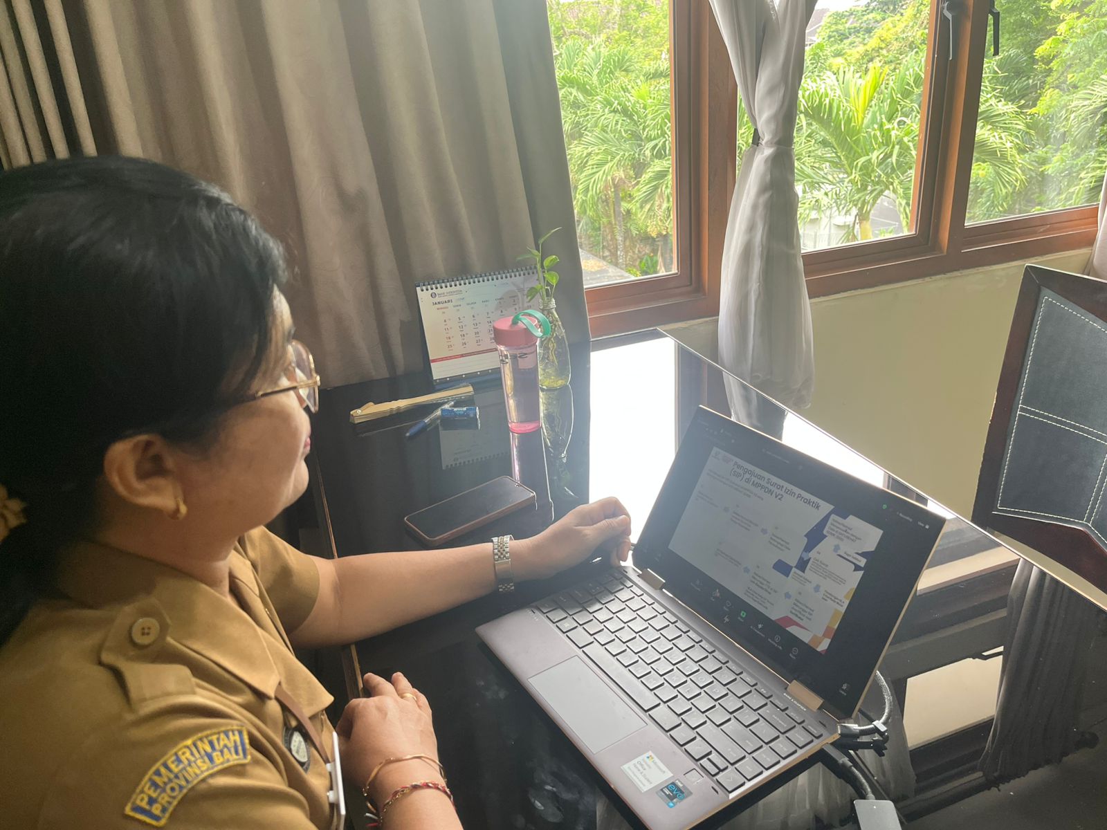 Aktivasi Segel Elektronik MPP, Kabid Persandian Diskominfos Denpasar Ikuti Koordinasi Daring