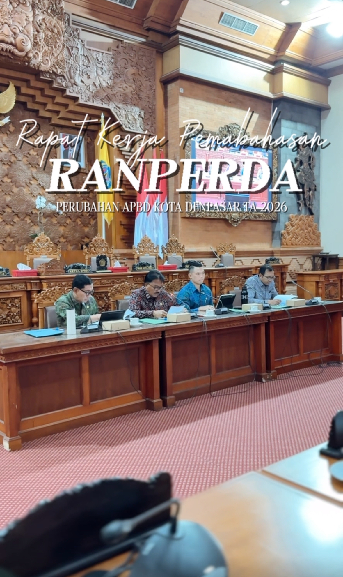 Rapat Kerja Pembahasan Rancangan Perda Perubahan APBD Kota Denpasar Tahun Anggaran 2026