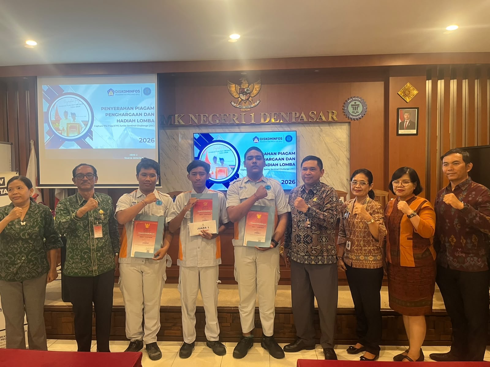 Penyerahan hadiah JSC (Junior Sentinel Challenge) Tahun 2026