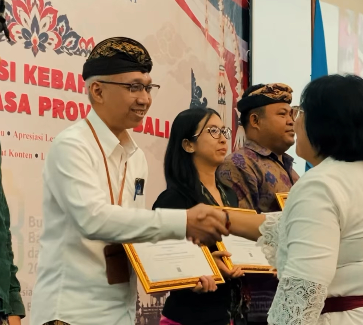 Kominfo Kota Denpasar Raih Penghargaan sebagai Lembaga Pengguna Bahasa Terbaik Tahun 2026